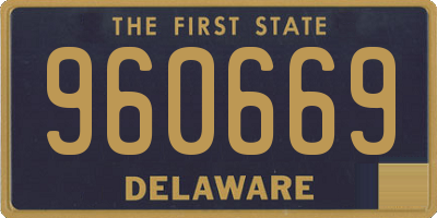 DE license plate 960669