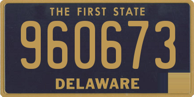 DE license plate 960673