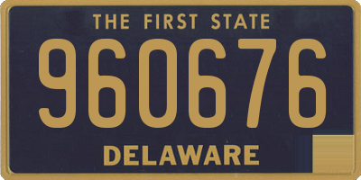 DE license plate 960676