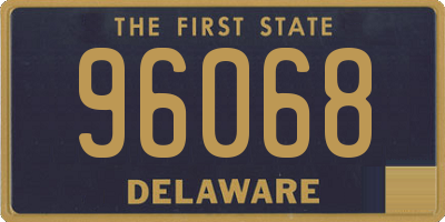 DE license plate 96068