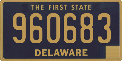 DE license plate 960683
