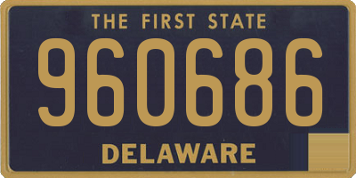 DE license plate 960686