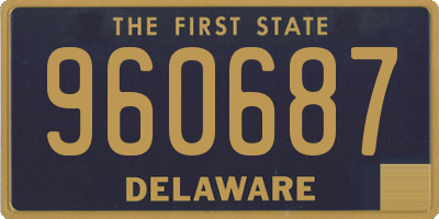 DE license plate 960687