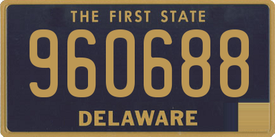 DE license plate 960688