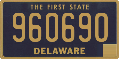 DE license plate 960690