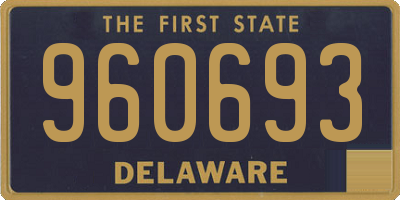 DE license plate 960693