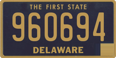 DE license plate 960694