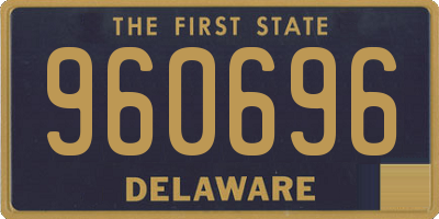 DE license plate 960696