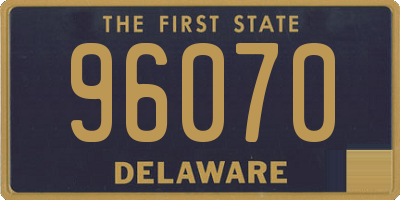 DE license plate 96070