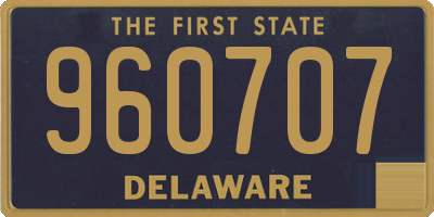 DE license plate 960707
