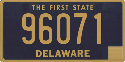 DE license plate 96071