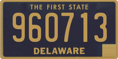 DE license plate 960713