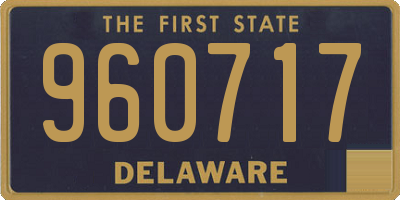 DE license plate 960717