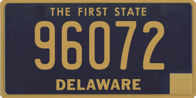 DE license plate 96072