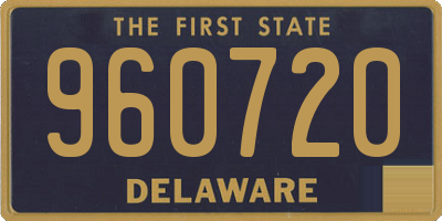 DE license plate 960720