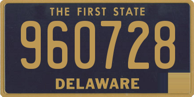 DE license plate 960728