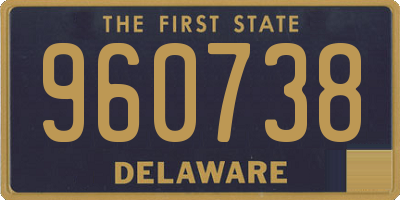 DE license plate 960738
