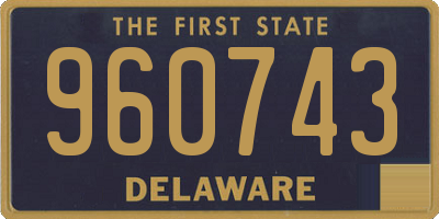 DE license plate 960743