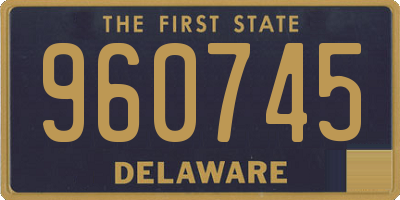 DE license plate 960745