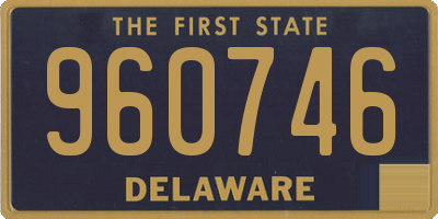 DE license plate 960746