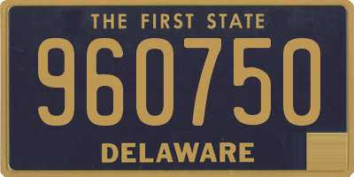 DE license plate 960750