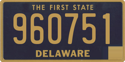 DE license plate 960751
