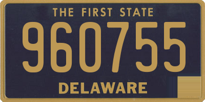 DE license plate 960755