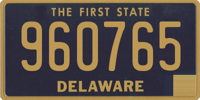 DE license plate 960765