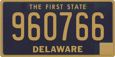 DE license plate 960766