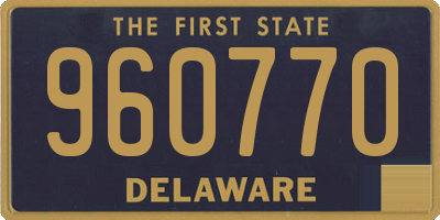 DE license plate 960770