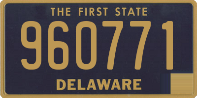 DE license plate 960771