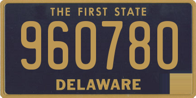 DE license plate 960780