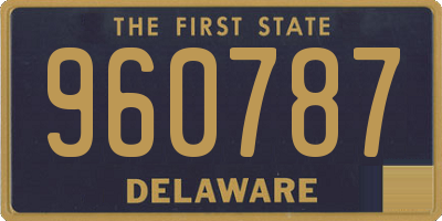 DE license plate 960787