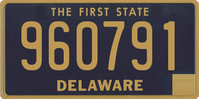 DE license plate 960791