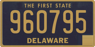 DE license plate 960795