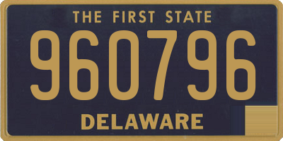 DE license plate 960796