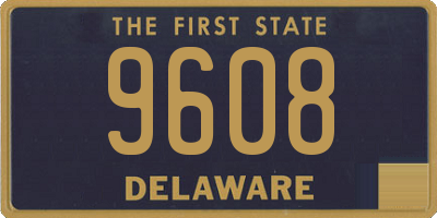 DE license plate 9608