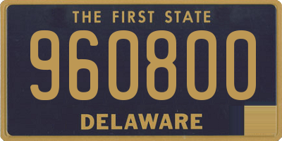 DE license plate 960800
