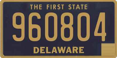 DE license plate 960804