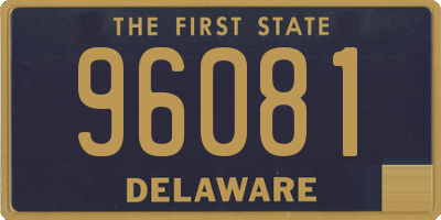 DE license plate 96081