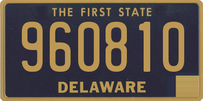 DE license plate 960810