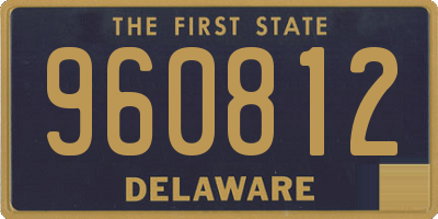 DE license plate 960812