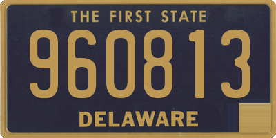 DE license plate 960813