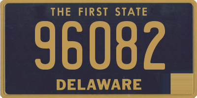 DE license plate 96082