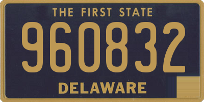 DE license plate 960832