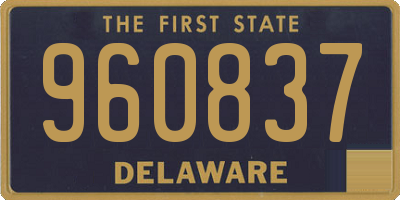 DE license plate 960837