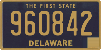 DE license plate 960842