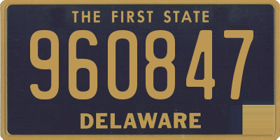 DE license plate 960847