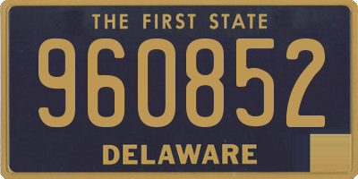 DE license plate 960852