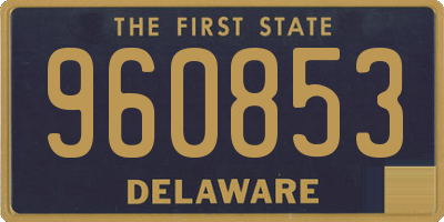 DE license plate 960853